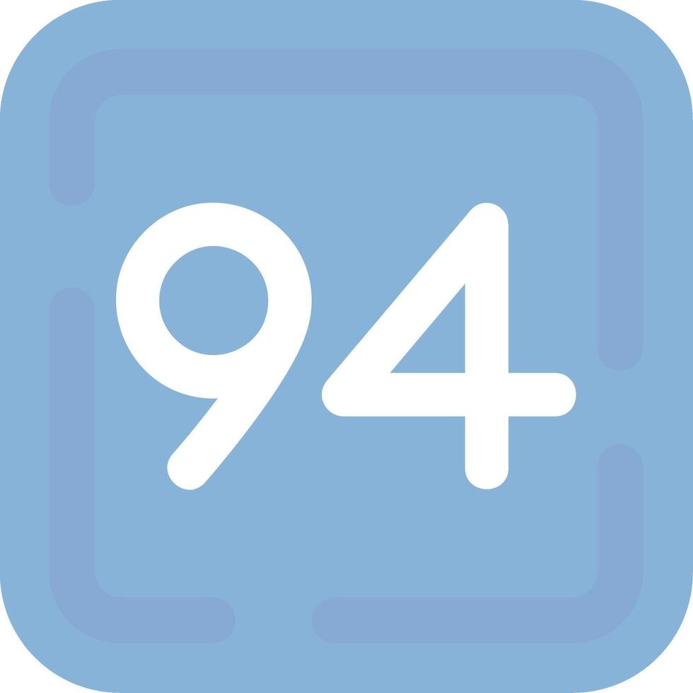 Number Vector Icon