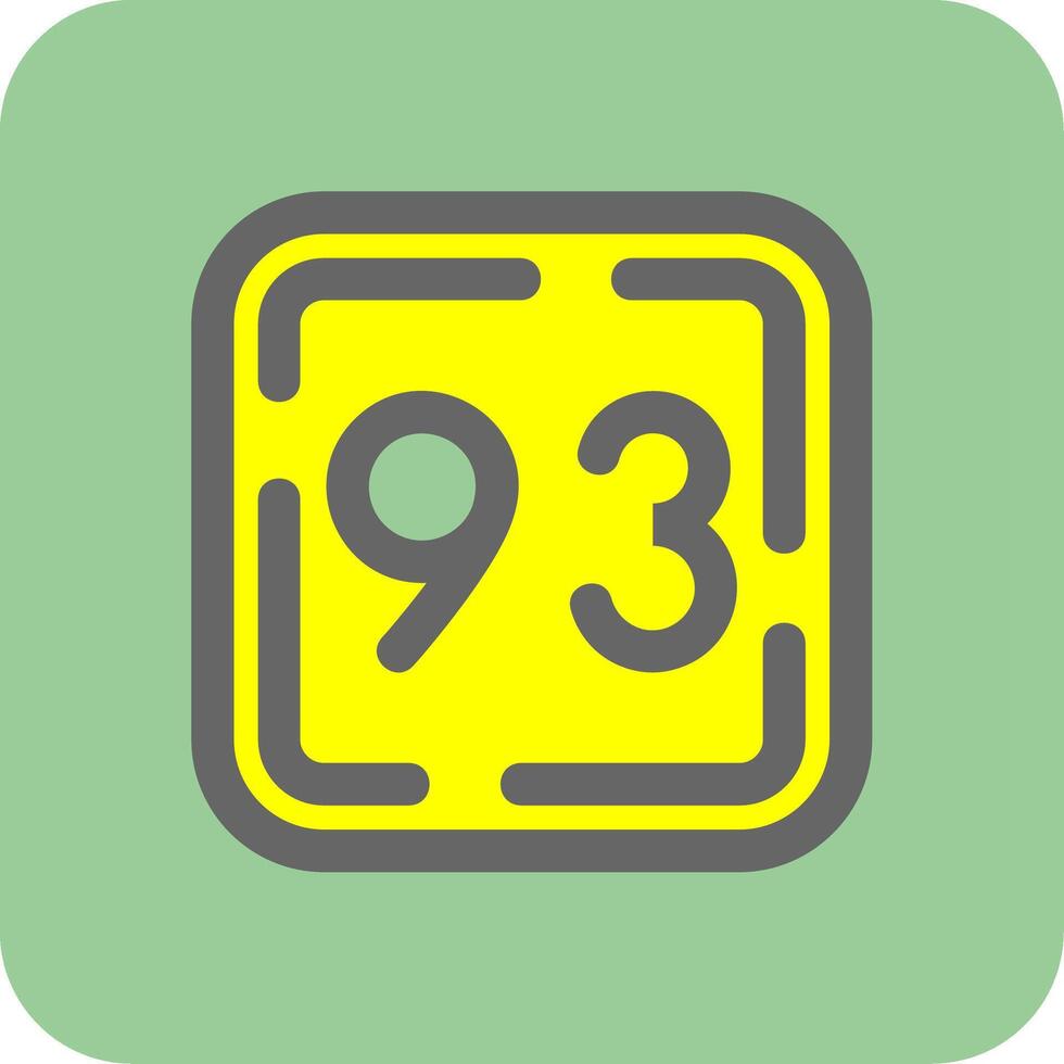 Number Vector Icon