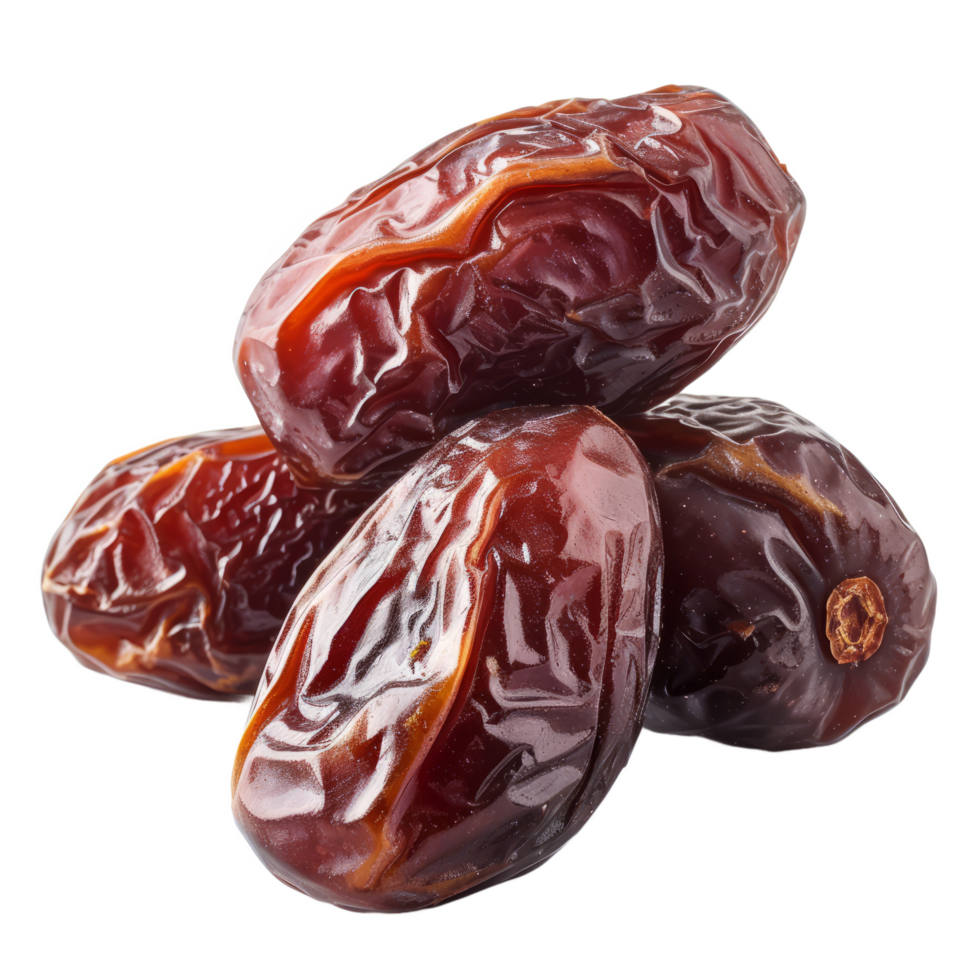 AI generated Dried dates isolated on transparent background With clipping path png