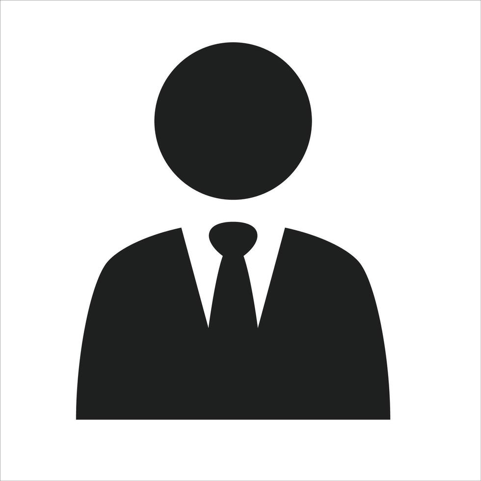 People, person, contact, black solid flat glyph icon. single icon isolated on white background vector