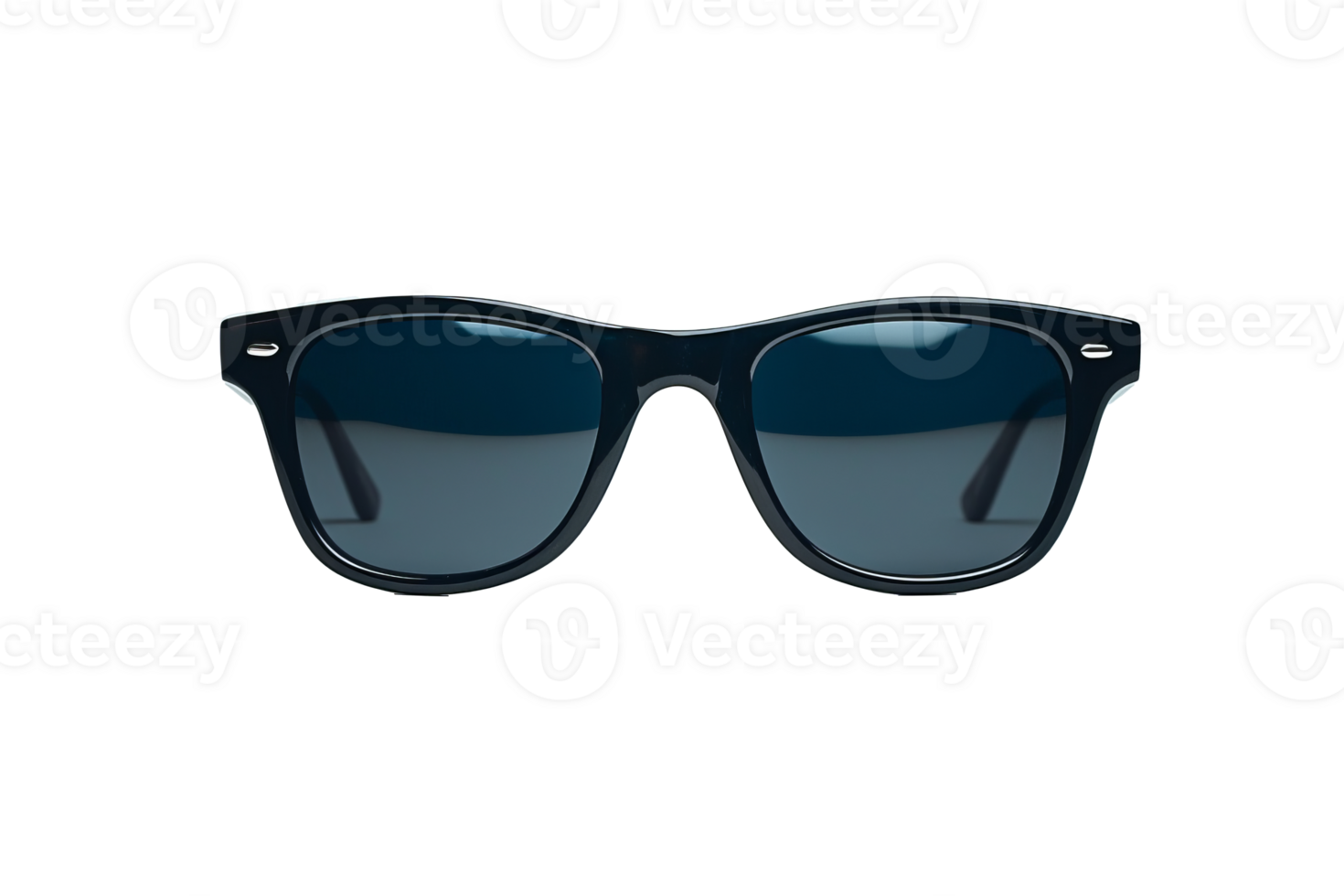 AI generated Black sunglasses isolated on transparent background With clipping path.3d rendering png
