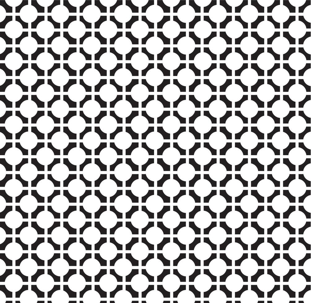 Abstract geometric simple black and white vector pattern