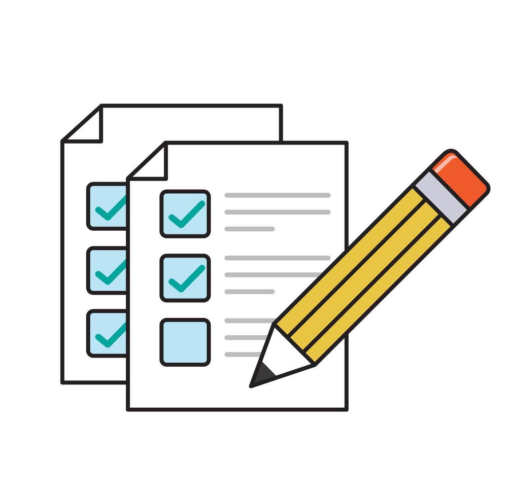 Checklist with pencil icon design vector illustration