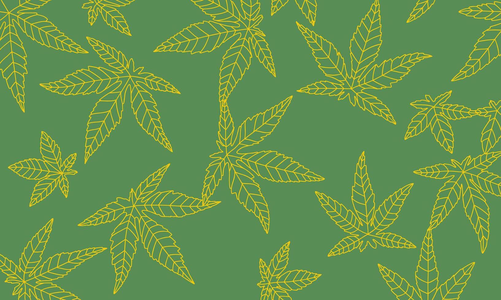 Hand drawn Leaf line art background vector