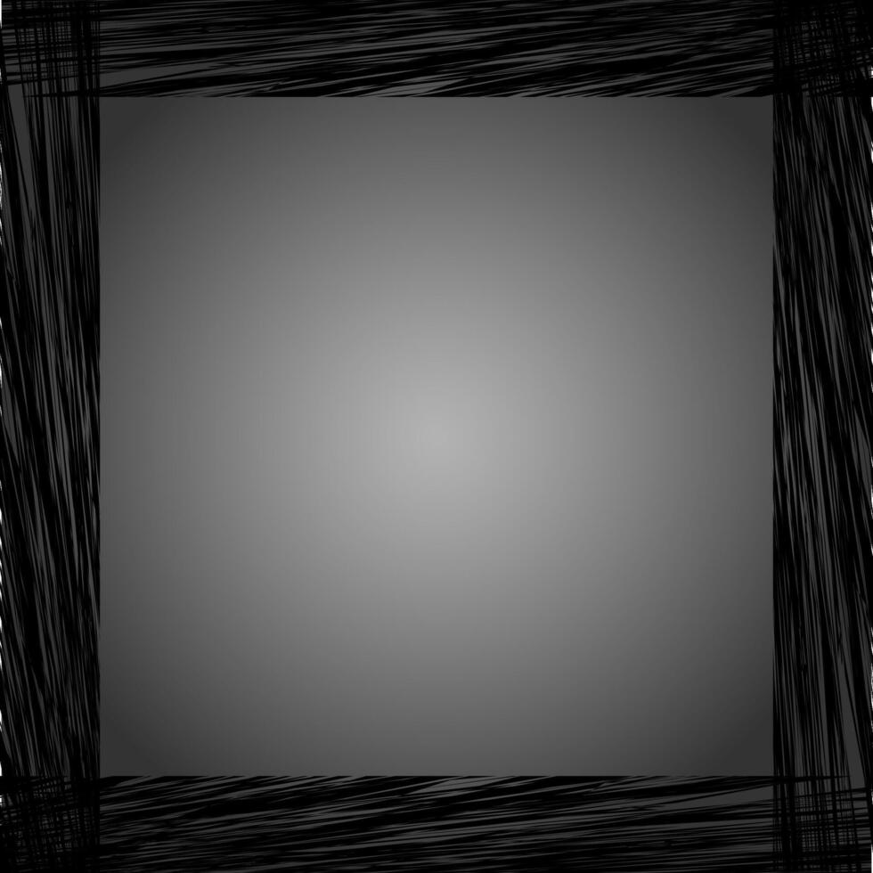 Simple stylish frame on a gray gradient background vector