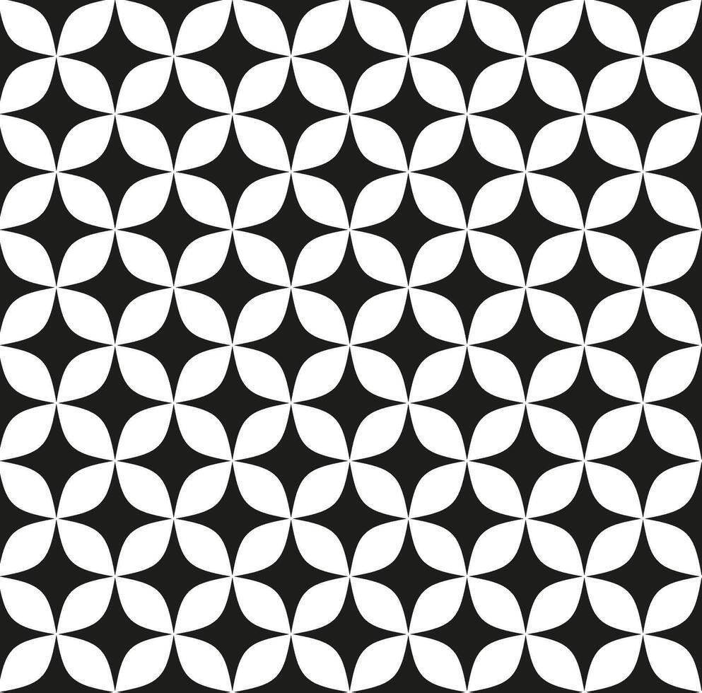 Geometric seamless texture in the form of black quadrangles on a white background vector