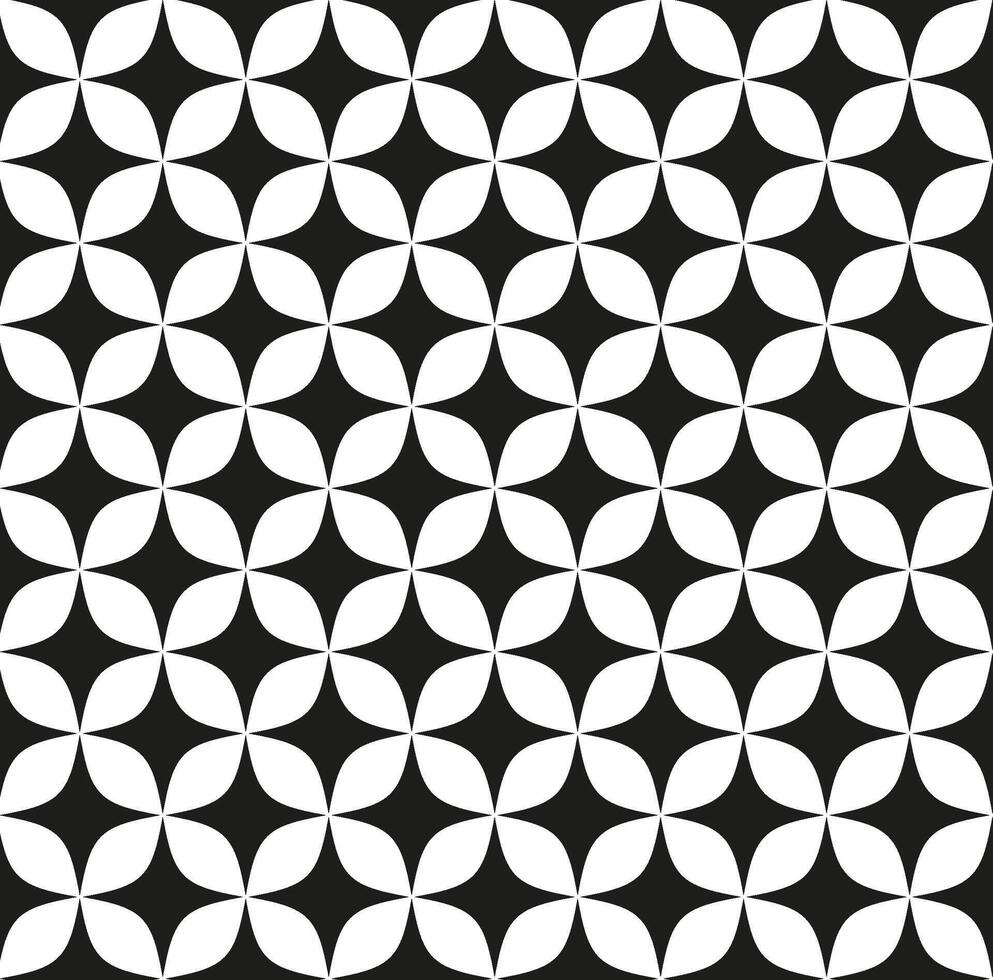 Geometric seamless texture in the form of black quadrangles on a white background vector