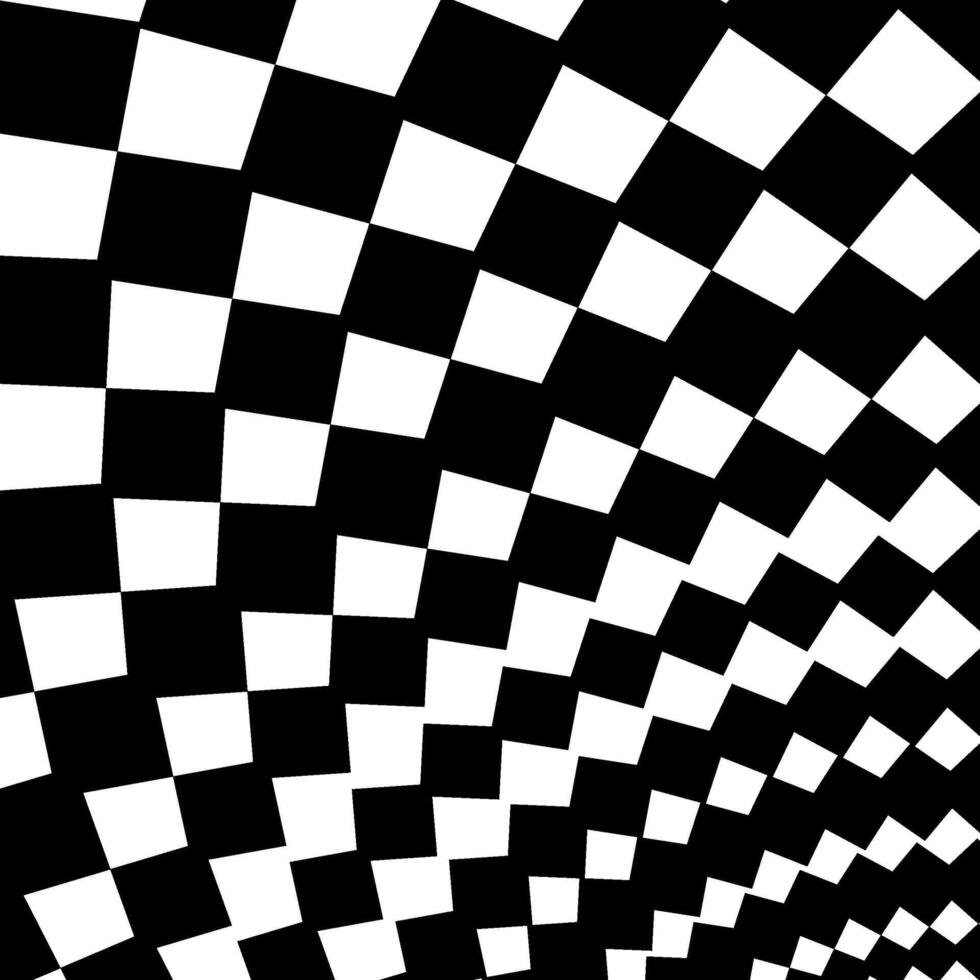 Vector abstract background with checkerboard black and white pattern