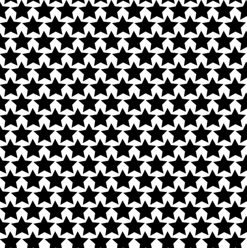 Vector texture in the form of an abstract pattern of black stars on a white background