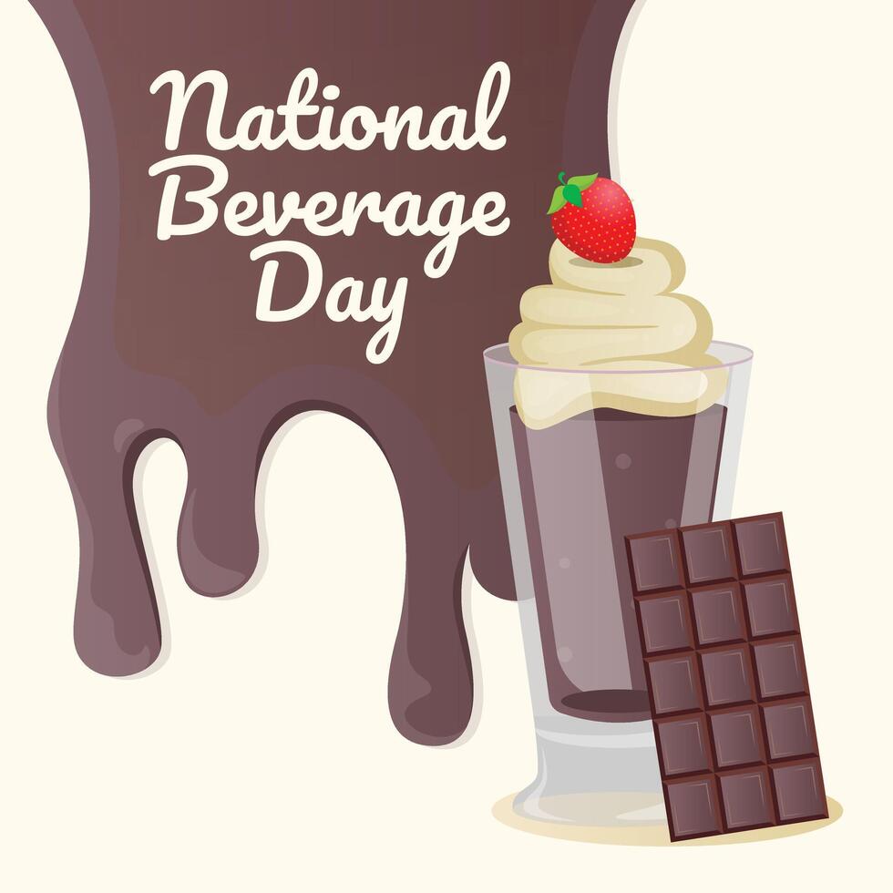 National Beverage Day design template good for celebration usage. beverage vector image. flat design. eps 10.