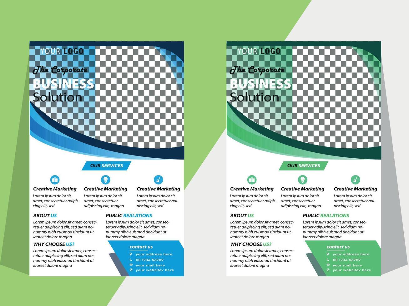 Business flyer design vector