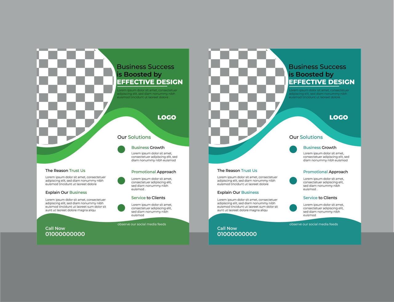Business flyer design vector