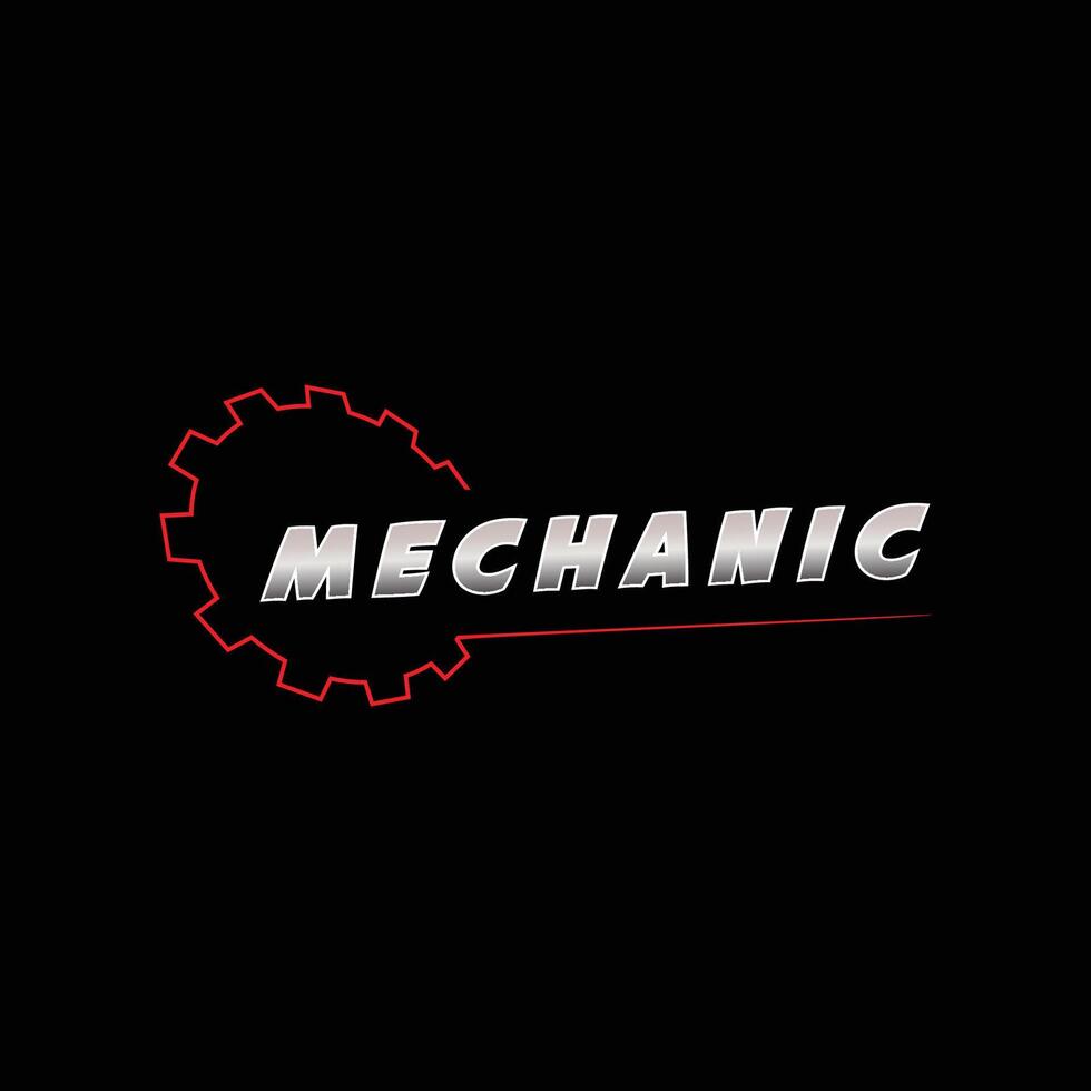 mecánico logo icono vector diseño