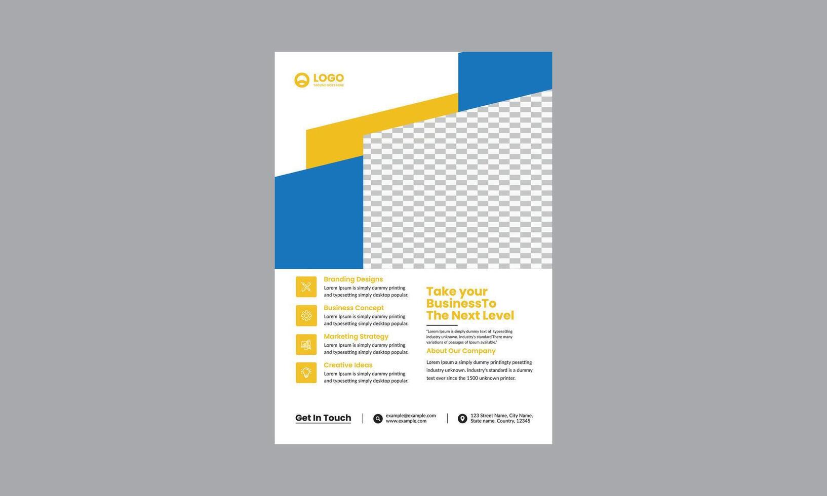 diseño de folletos, diseño de portada moderno, informe anual, póster, folleto en a4 vector