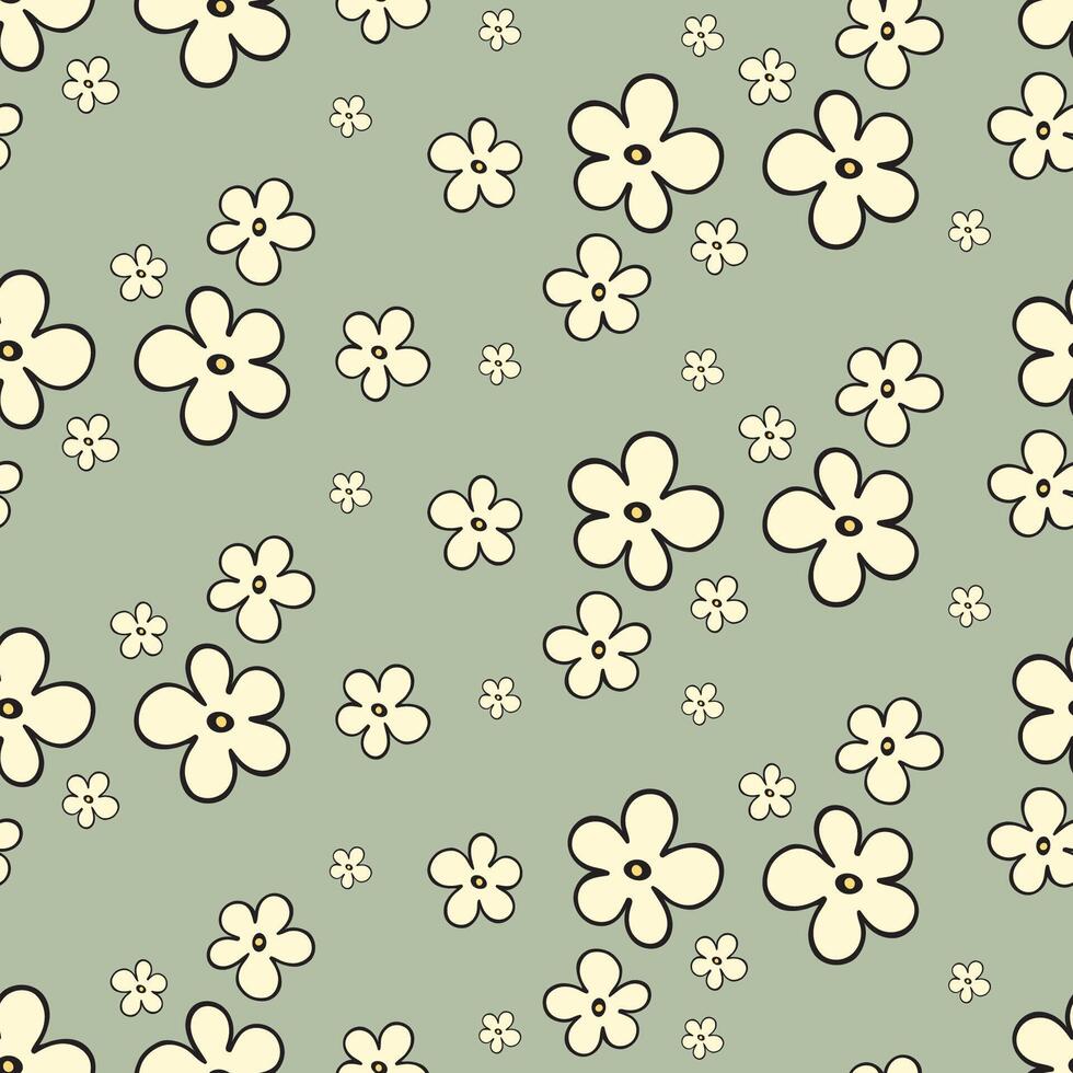 Vector illustration of a seamless floral pattern. Design of banners, posters, postcards, invitations and scrapbooks