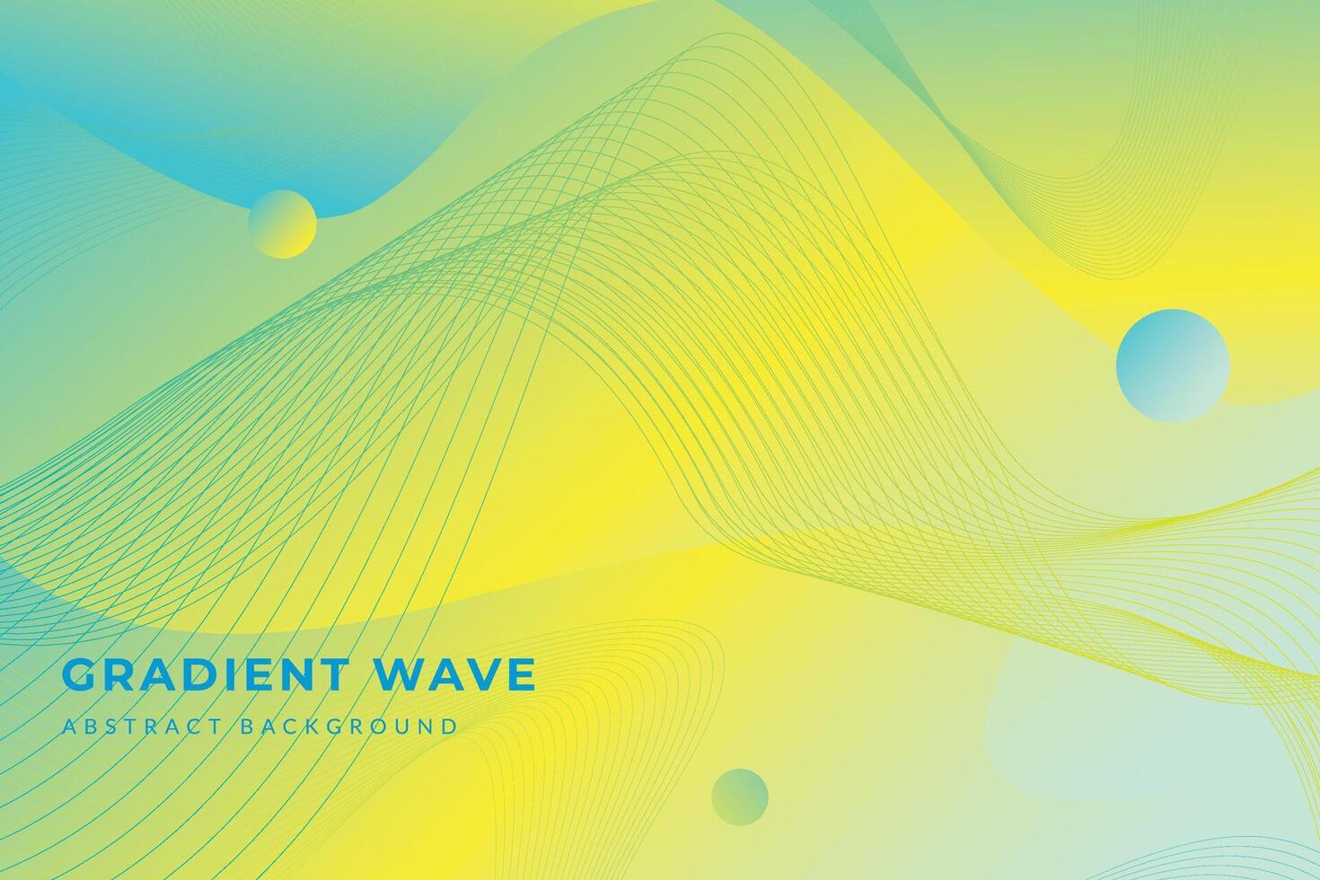 Gradient Shinning Bright Abstract Wave Vector Background