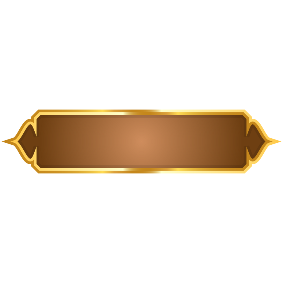 lyx gyllene arabicum islamic baner titel ram transparent bakgrund guld text låda ClipArt png