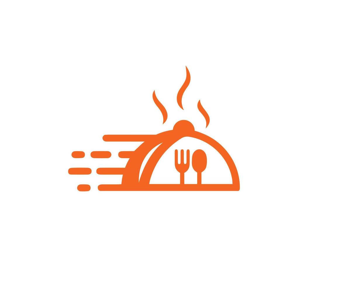 Food delivery logo design icon modern vector template.