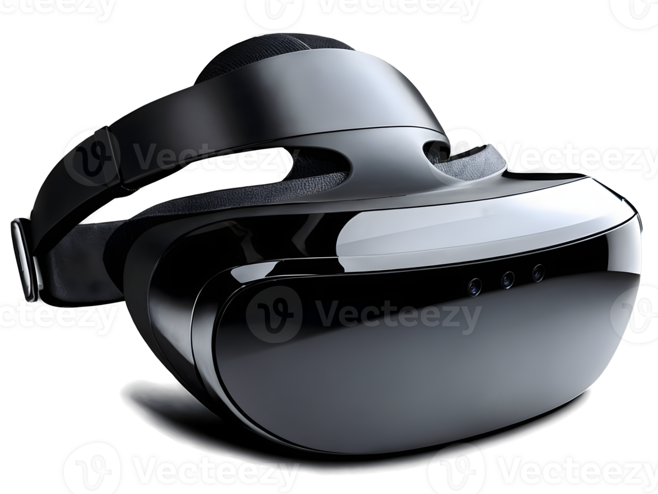 AI generated Virtual reality headset, modern futuristic technology isolated on transparent background, vr googles png