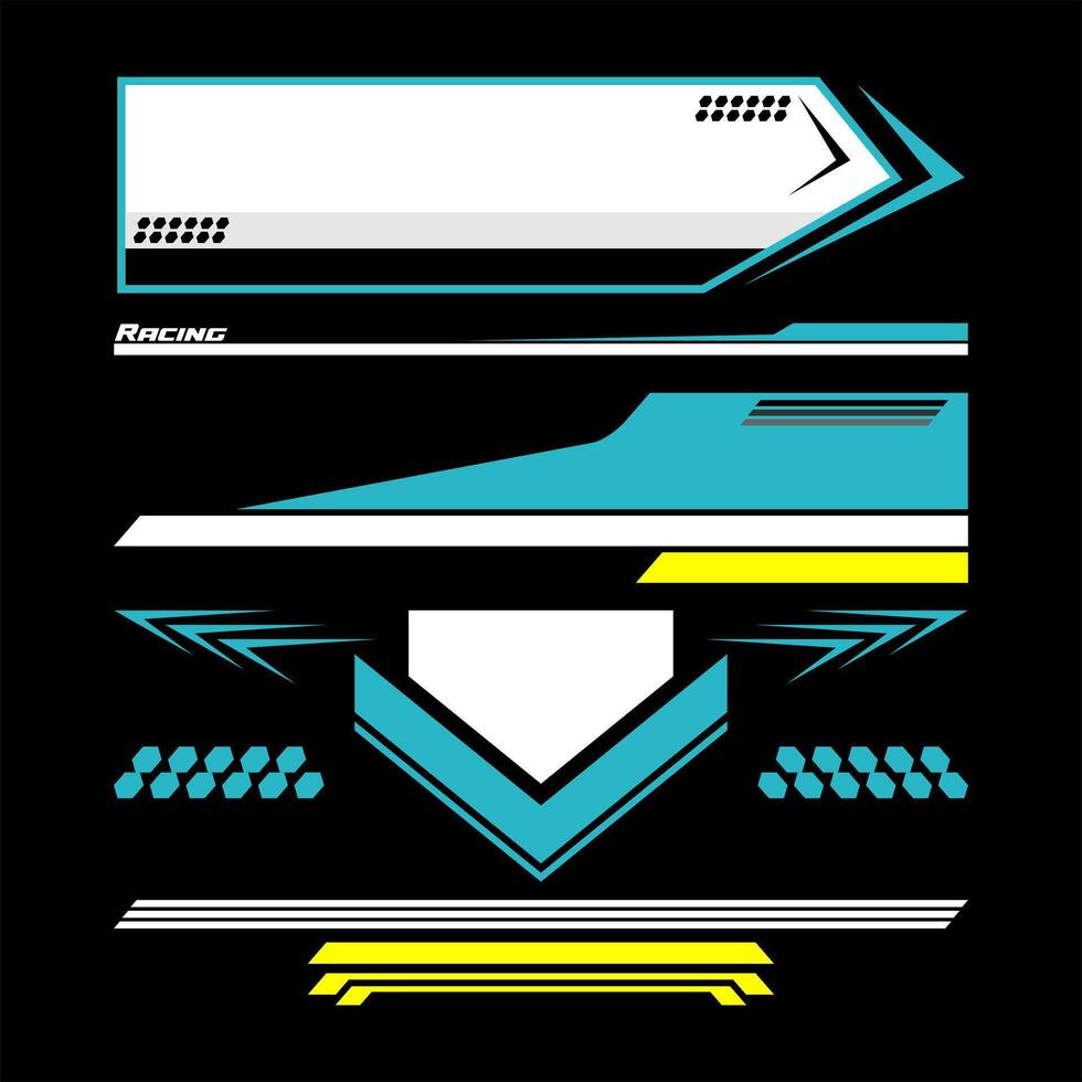 vector carreras envolver antecedentes gráfico para automovilismo, coche calcomanías