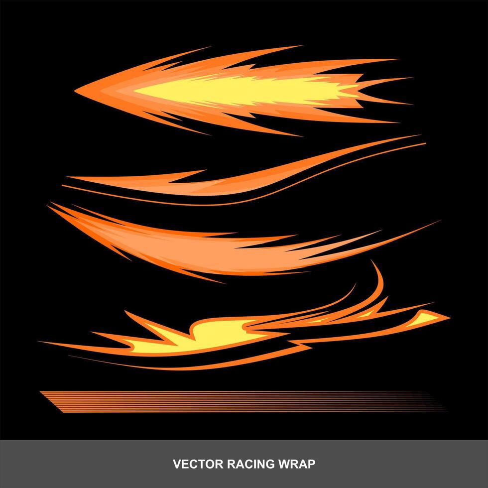 Vector racing wrap wrapping background graphic for motorsports, car decals