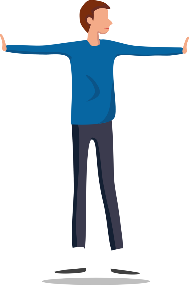 A men use two hand stop prevent trying to fight. png