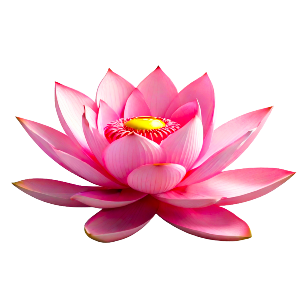 AI generated Pale pink lotus blossom isolated on transparent background png