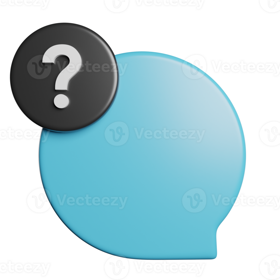 Chat Bubble Question png