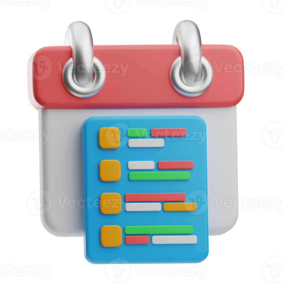 Object Scrum Development Planning 3D Illustration png