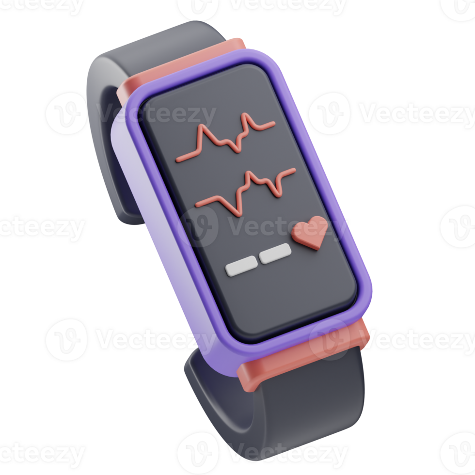 Object Medical Electronic Devices Smartwatch 3D Illustration png