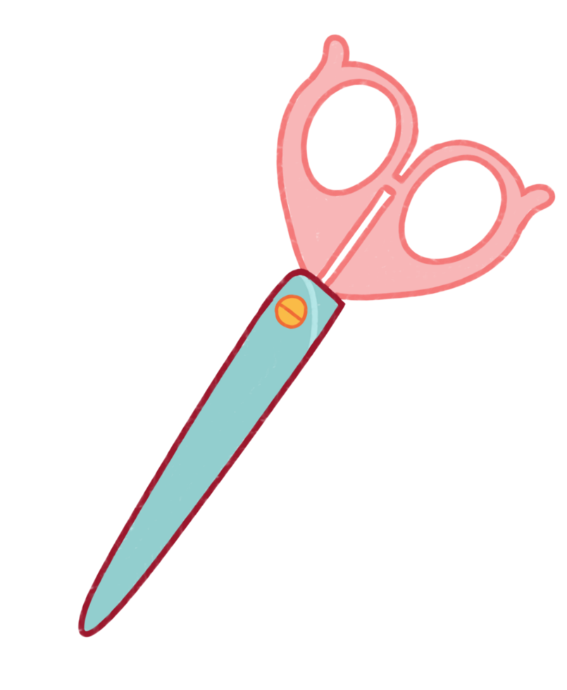 a pair of scissors on a transparent background png