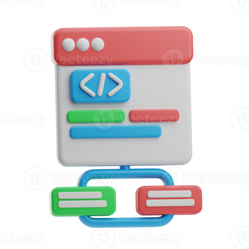 voorwerp scrum ontwikkeling kader 3d illustratie png