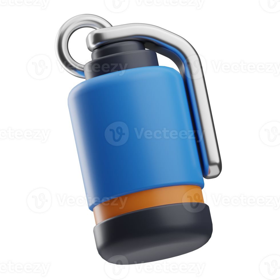Object Crime Investigation Hand Grenade 3D Illustration png