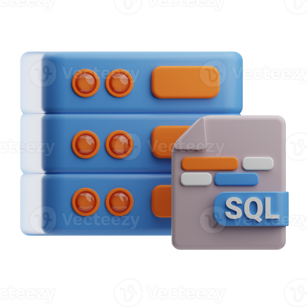 Object Computer Programming Sql 3D Illustration 42127072 PNG