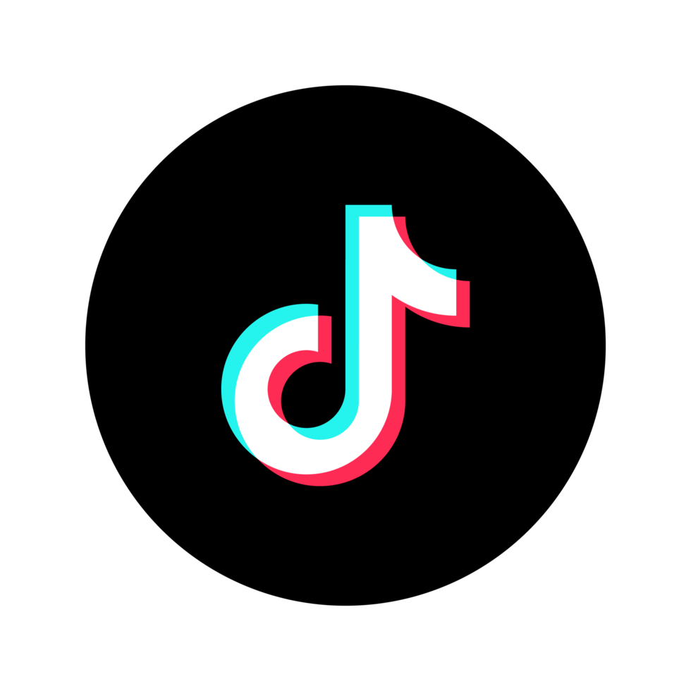 Round TikTok logo On A Transparent Background png