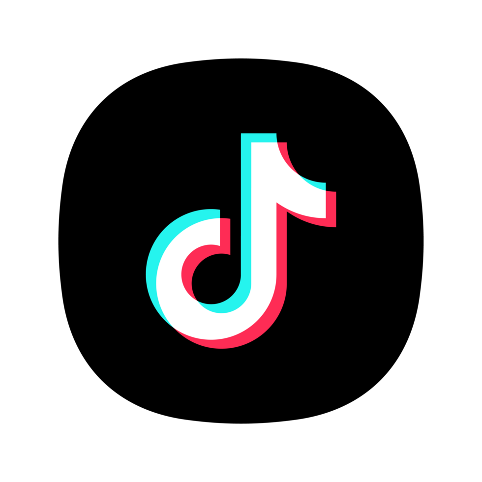 aplicación icono estilo Tik Tok logo en un transparente antecedentes png