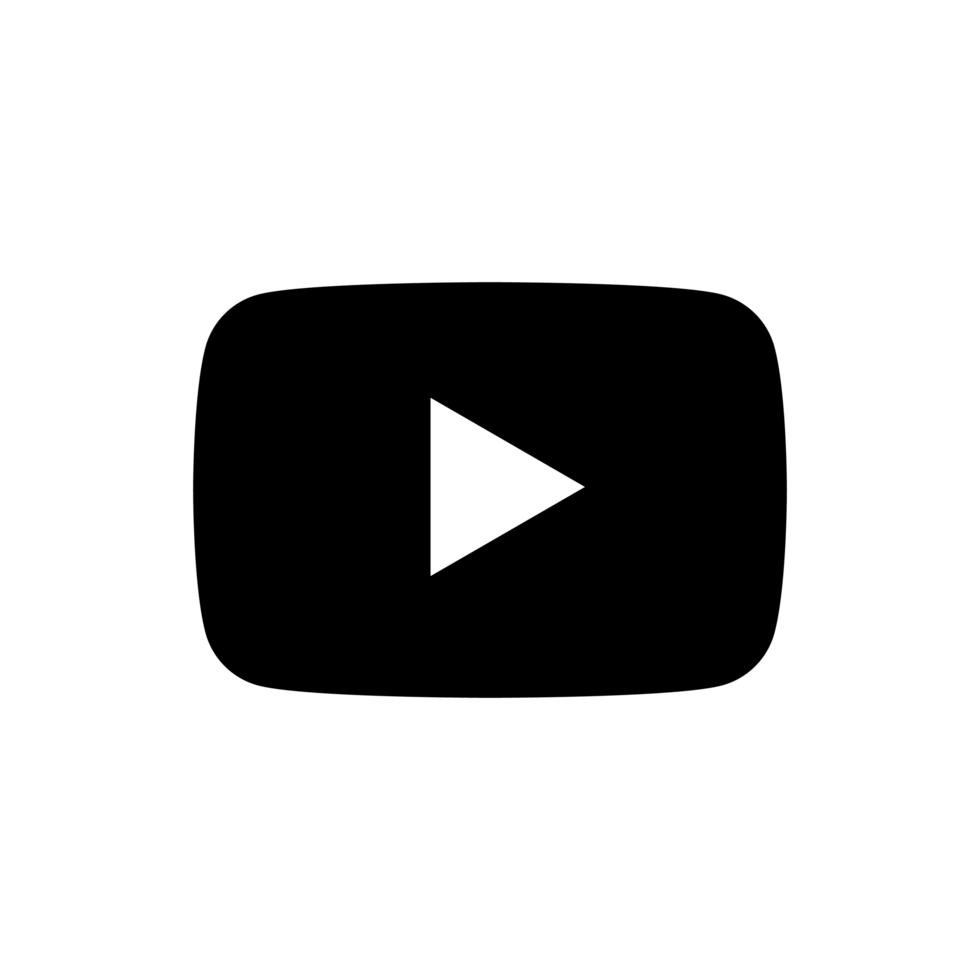 Black Youtube Logo On Transparent Background, Png Icon