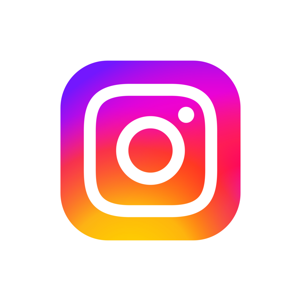 Instagram logotipo com Grosso quadrado branco fronteira png
