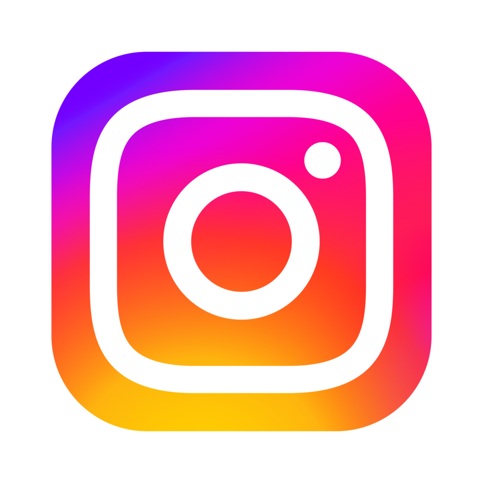 instagram logo en cuadrado estilo con transparente antecedentes png