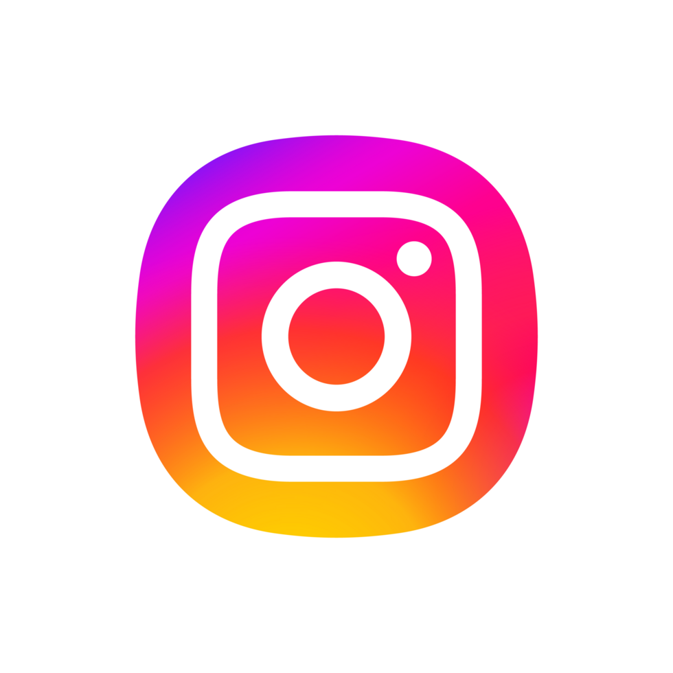 Instagram Logo In App Style With Thick White Border On A Transparent Background png