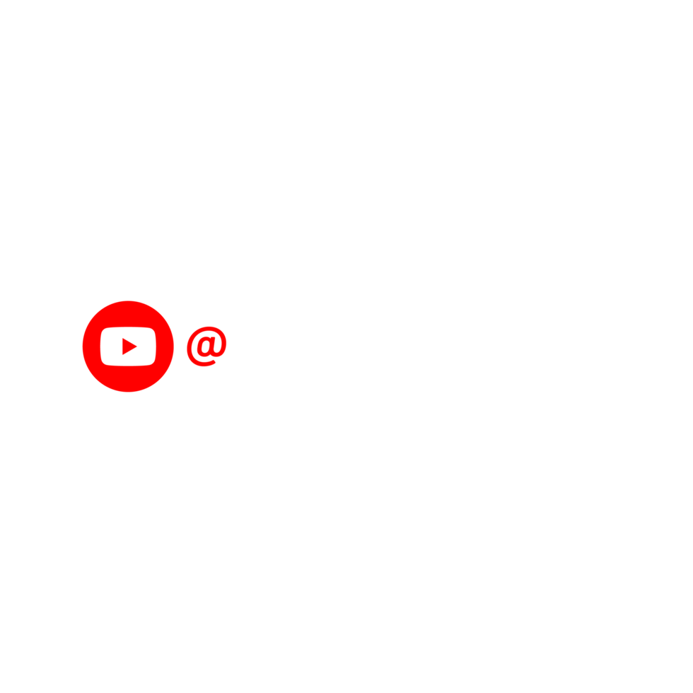 Youtube knapp kanal namn Platshållare med hantera på en transparent bakgrund, Youtube logotyp png