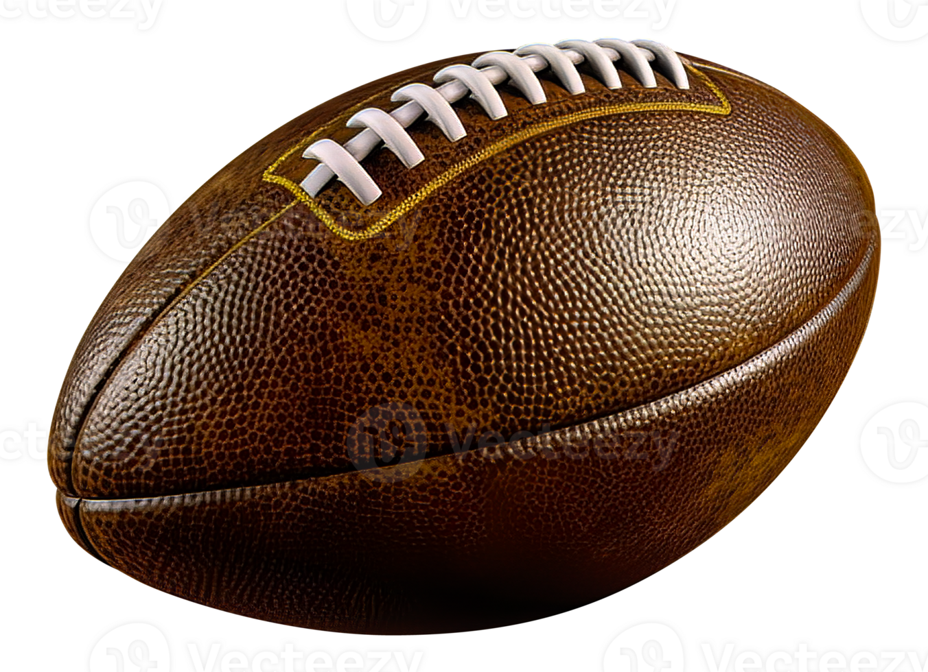 AI generated Realistic American football ball. Transparent isolated background png