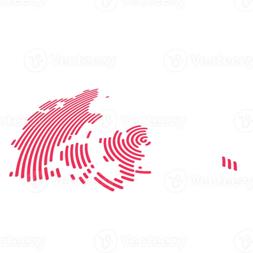 creatief kaart van Denemarken, politiek kaart. Kopenhagen. hoofdstad. wereld landen kaarten serie. spiraal, vingerafdruk serie 3d, perspectief, png, transparant achtergrond png