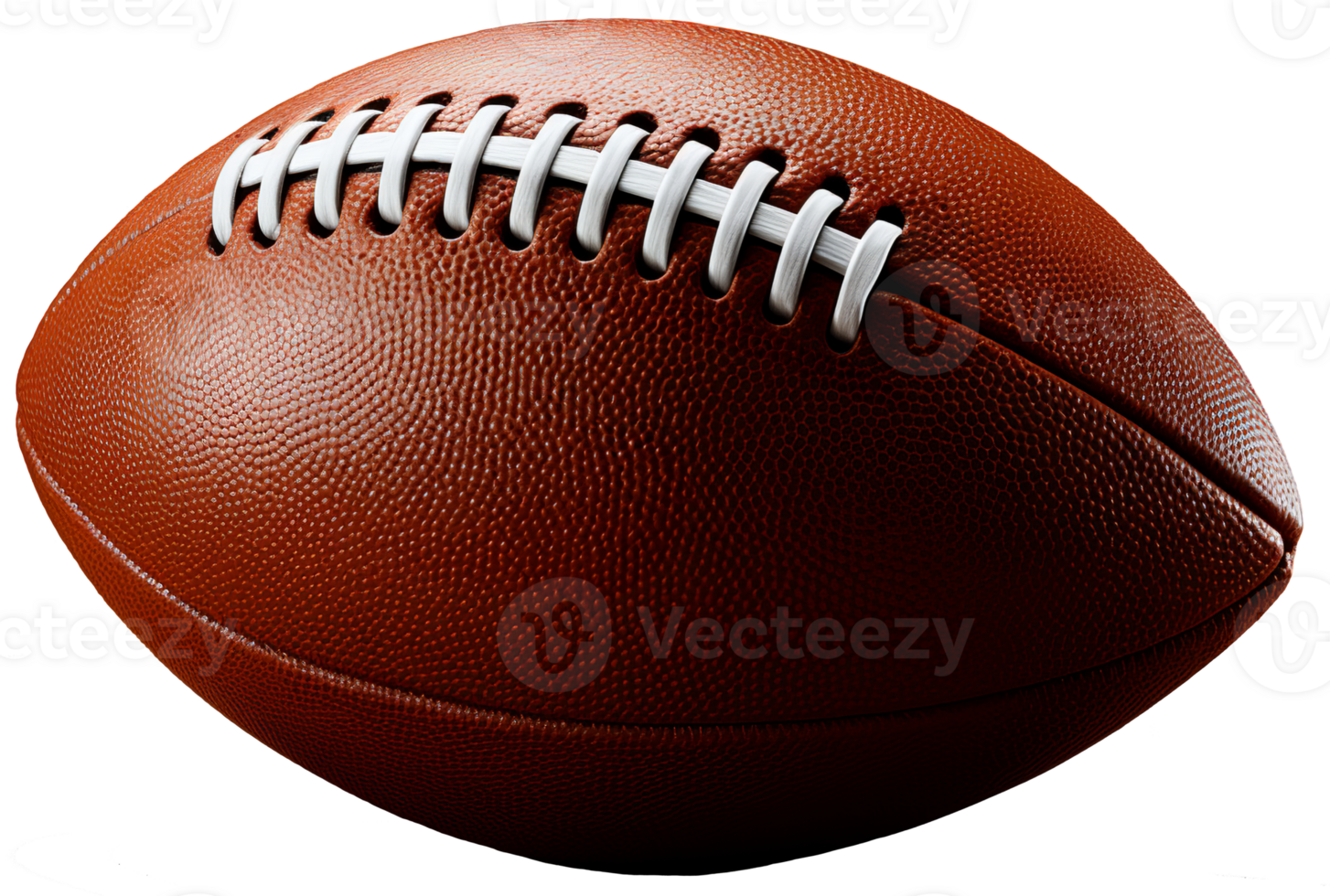 AI generated Realistic American football ball. Transparent isolated background png