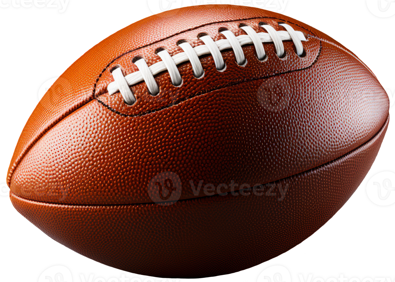 AI generated Realistic American football ball. Transparent isolated background png