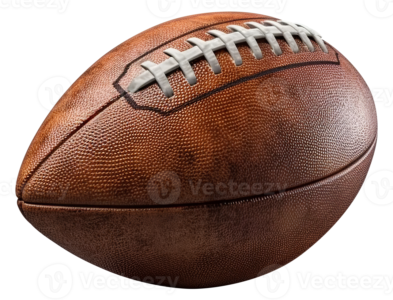 AI generated Realistic American football ball. Transparent isolated background png