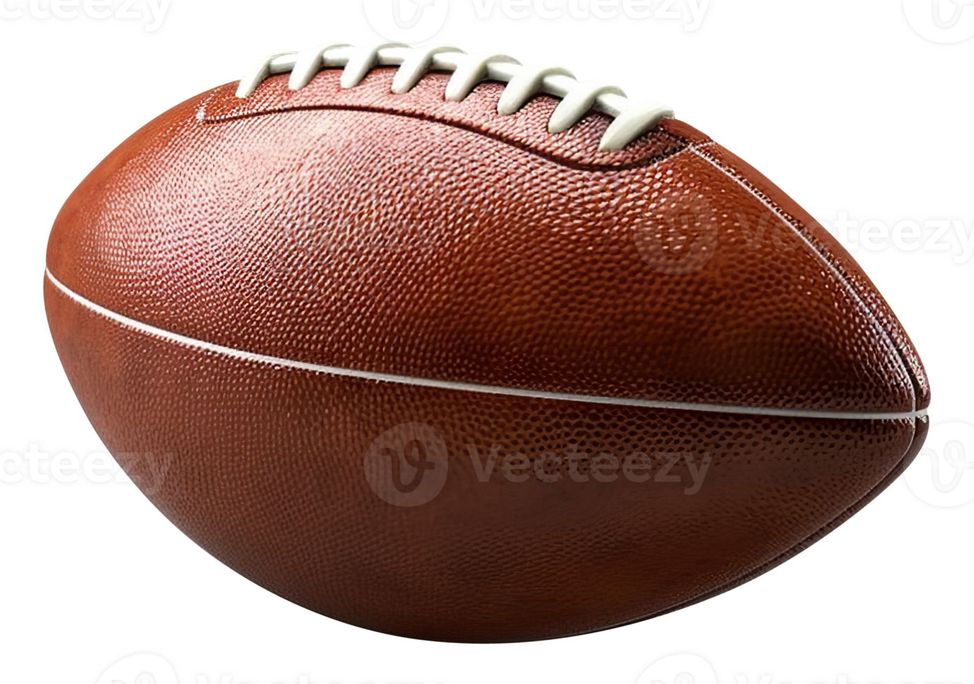 AI generated Realistic American football ball. Transparent isolated background png