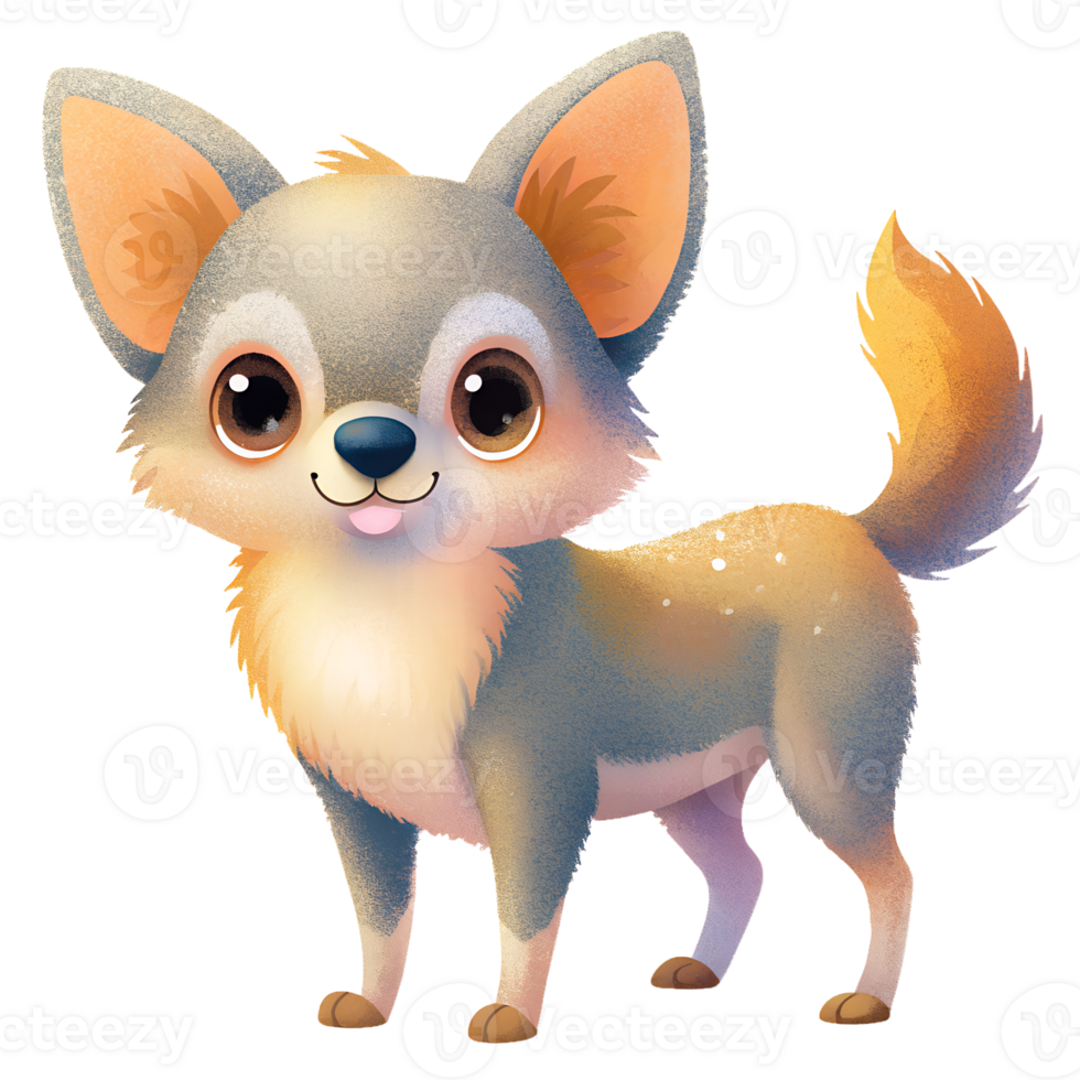 AI generated Cute Chihuahua dog isolated on transparent background png