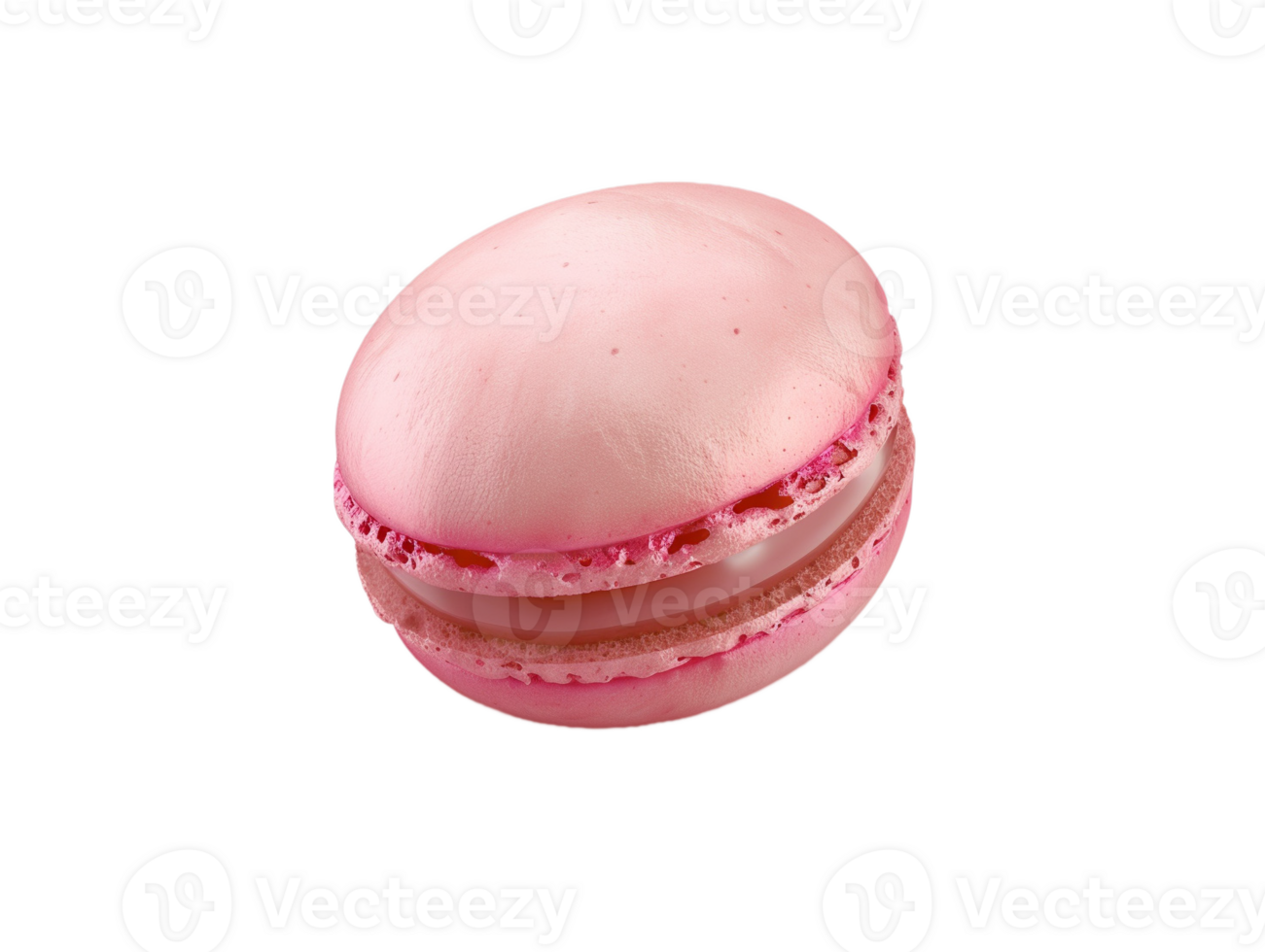 AI generated a pink macaron png