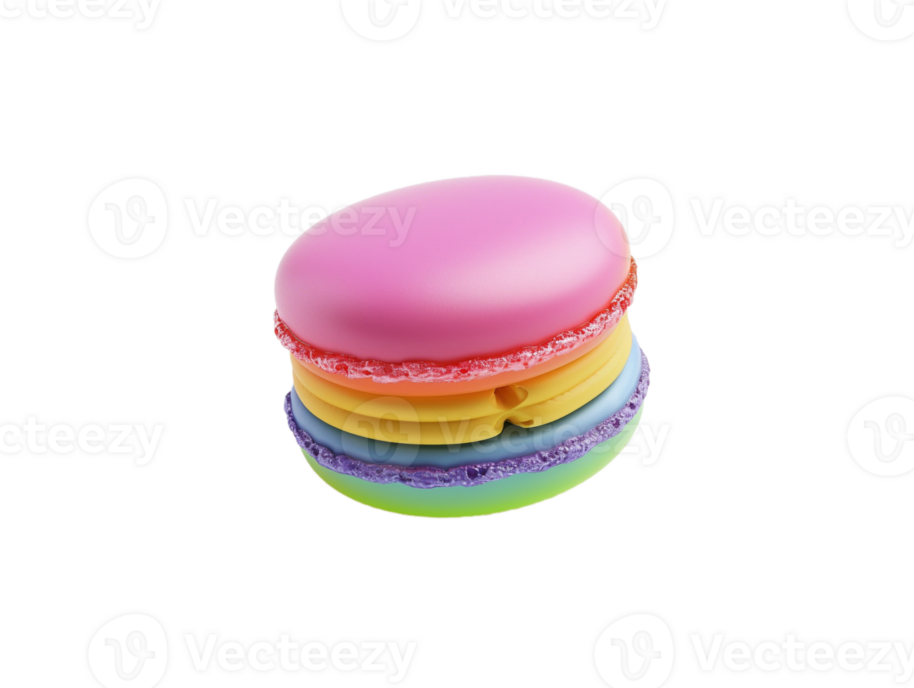 AI generated a colorful macaron png